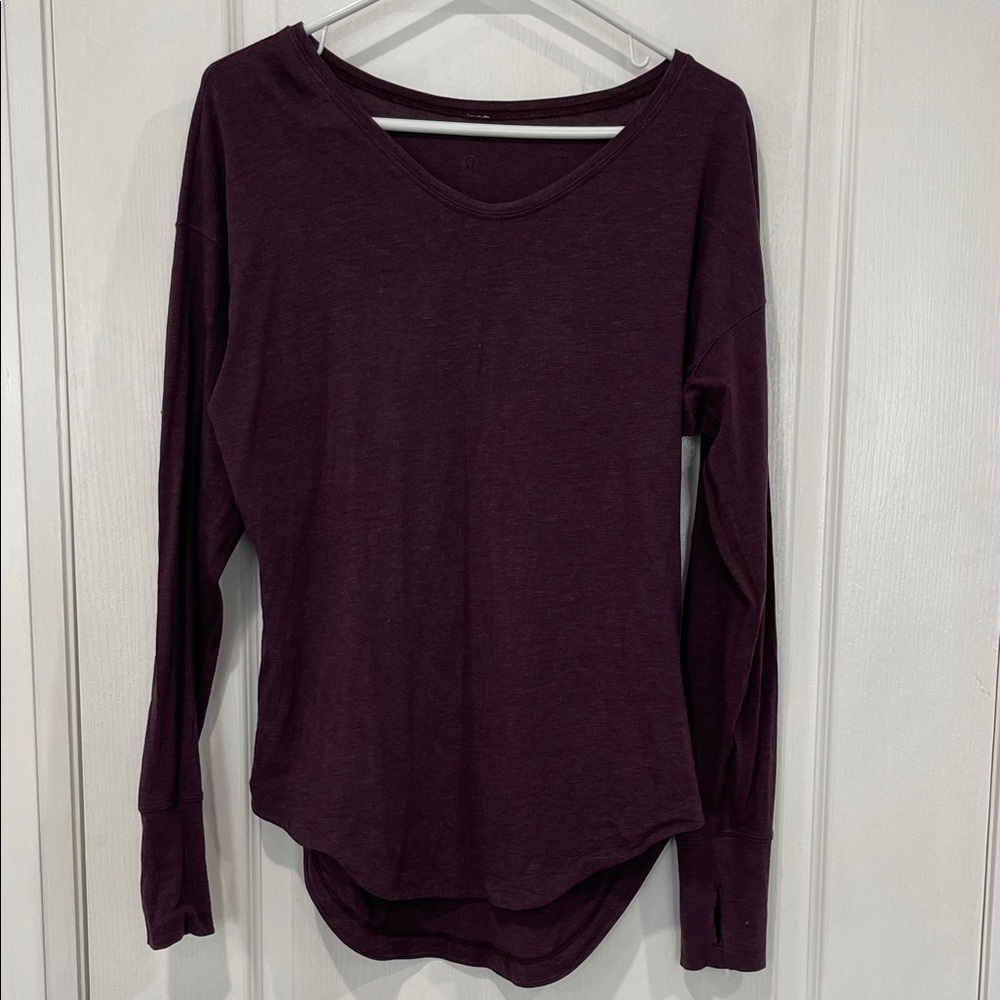 Lululemon Long Sleeve Top in Deep Purple size 6